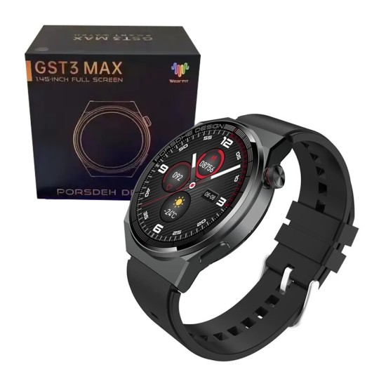 Smartwatch Wear Fit Pro GST3 Max Amoled 1,45" (Versão para Chamada) NFC Preto